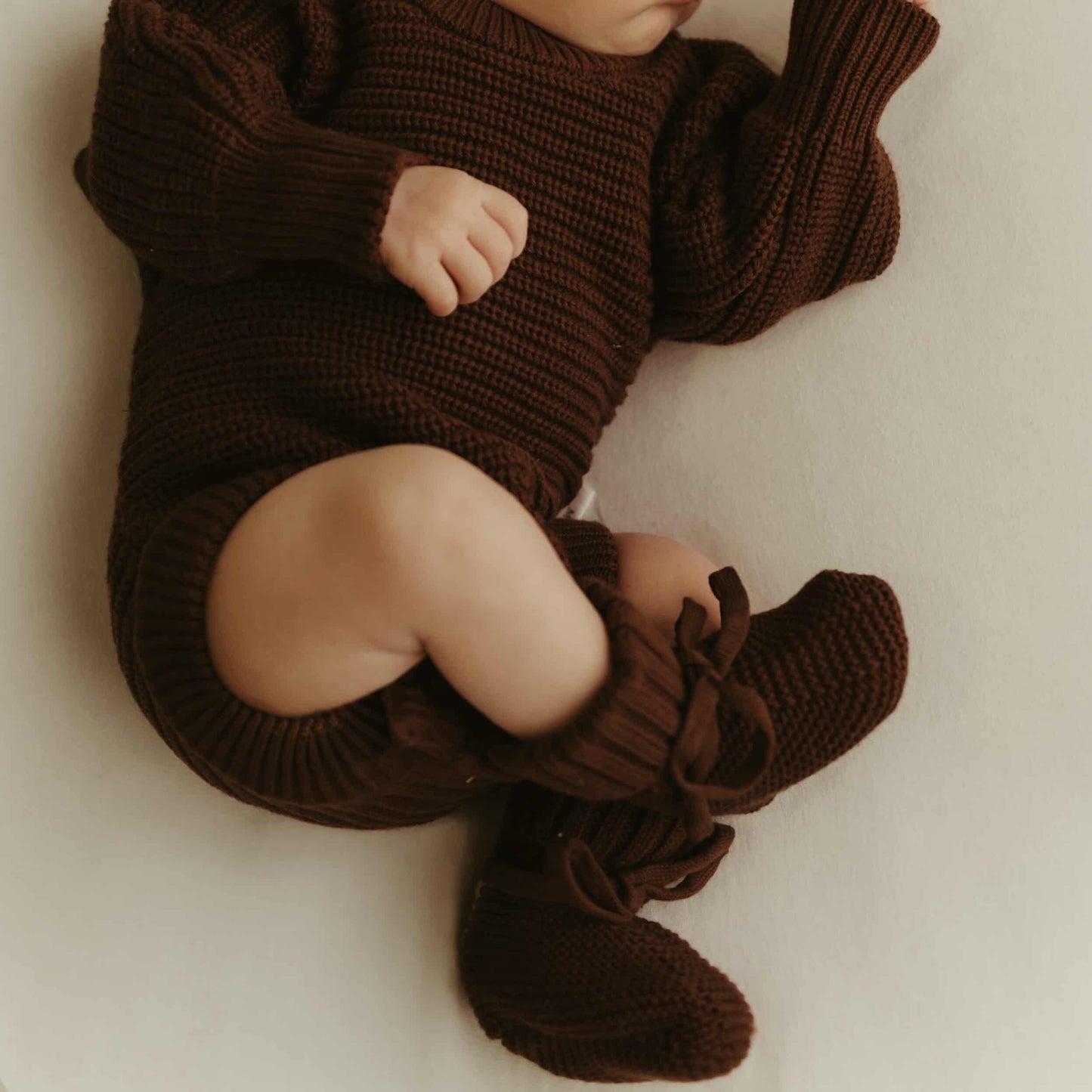BABY BOOTIES- MOCHA