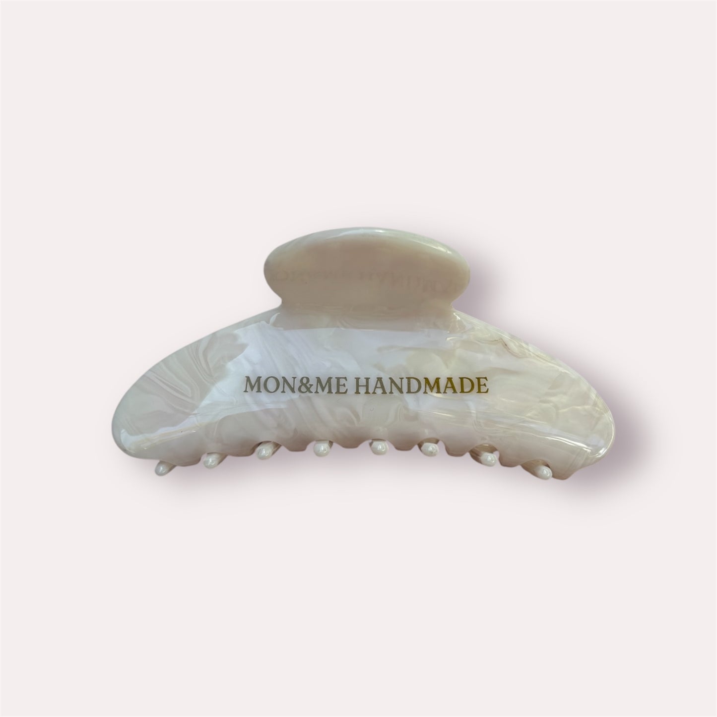 CLAW CLIP- IVORY PINK