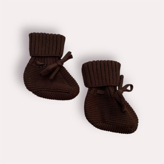 BABY BOOTIES- MOCHA