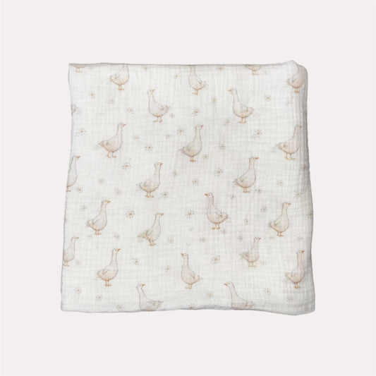GOOSE & BLOOM MUSLIN BLANKIE